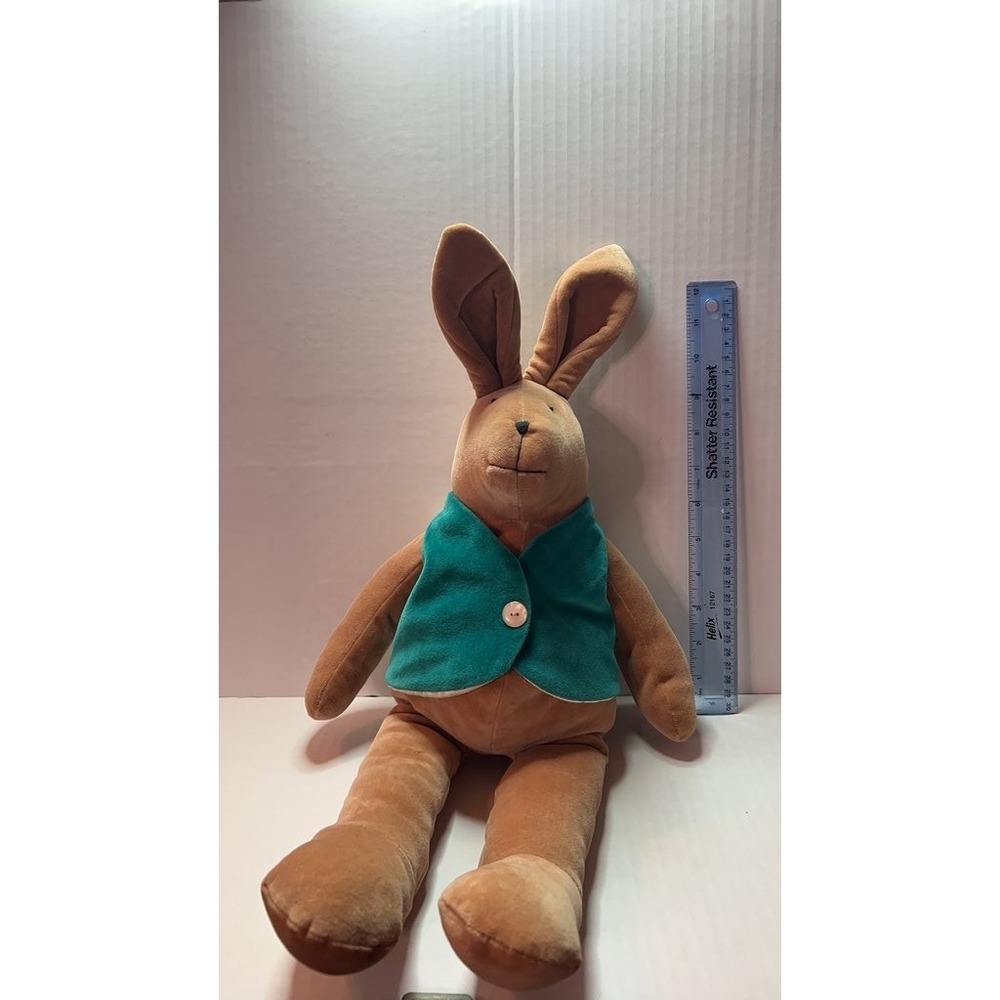 Manhattan Toy Company Plush Rabbit with Green Vest